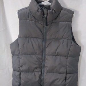 Old Navy Jacket & Coat Kids Quilted Puffer Vest Color Gray Size 6/7
